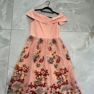 Gianni Bini Coral Zipper Dress